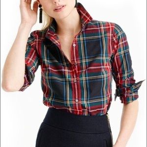 j crew stewart plaid perfect shirt